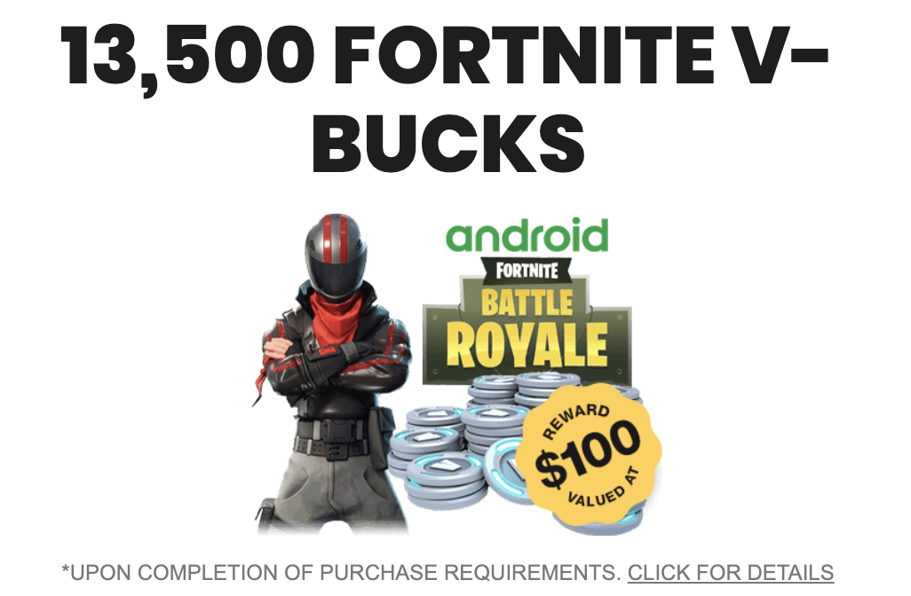 13 500 Fortnite v-bucks